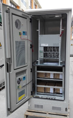 China DDTE080: Armário exterior integrado cremalheira de 19 telecomunicações da polegada com o refrigerador de ar do calor, retificador fornecedor