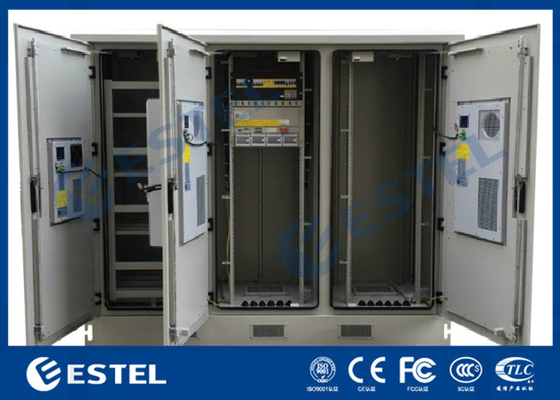 China Armário exterior impermeável do equipamento de três telecomunicações do compartimento com sistema de refrigeração do elevado desempenho fornecedor