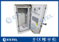 condicionador de ar 27U que refrigera a parede dobro de aço galvanizada exterior do armário de controle fornecedor