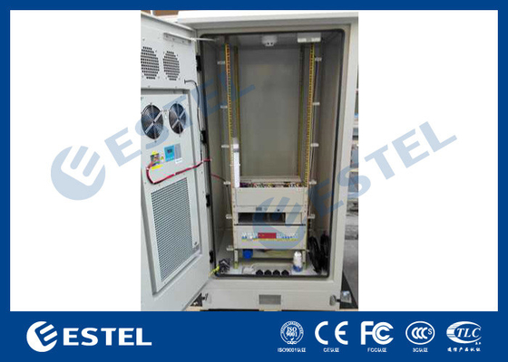 China Metal telecomunicações exteriores armário, armário do cerco da rede com permutador de calor/PDU fornecedor