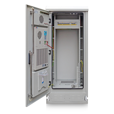 China ET9090180-EQ: IP55 19&quot; armário exterior do equipamento de telecomunicações com condicionador de ar e PDU fornecedor