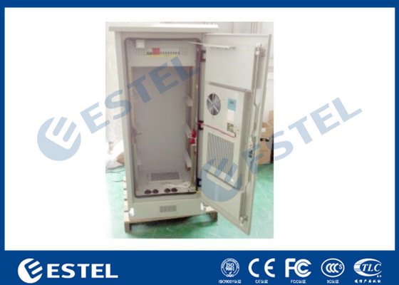 China 19&quot; armário exterior bonde das telecomunicações com a folha de metal refrigerando da dupla camada do permutador de calor fornecedor