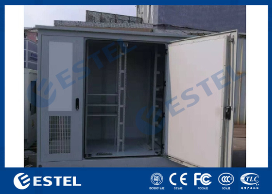 China Baía três que submete refrigerar branco do condicionador de ar das portas da cor três do armário exterior da estação base das telecomunicações fornecedor