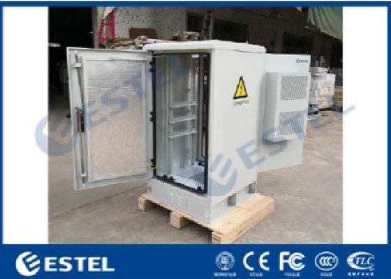 China condicionador de ar do armário IP55 das telecomunicações &amp; sistema de refrigeração exteriores de aço galvanizados 24U dos fãs fornecedor