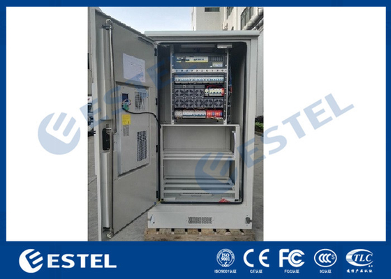 China Condicionador de ar IP55 que refrigera o armário de poder exterior com 19&quot; prateleiras da cremalheira e da bateria de equipamento fornecedor