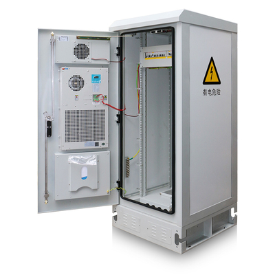 ET9090180-EQ: IP55 19&quot; armário exterior do equipamento de telecomunicações com condicionador de ar e PDU fornecedor