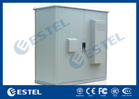 Cerco exterior integrado das telecomunicações com os dois compartimentos para o equipamento, bateria, estação base contra-roubo fornecedor