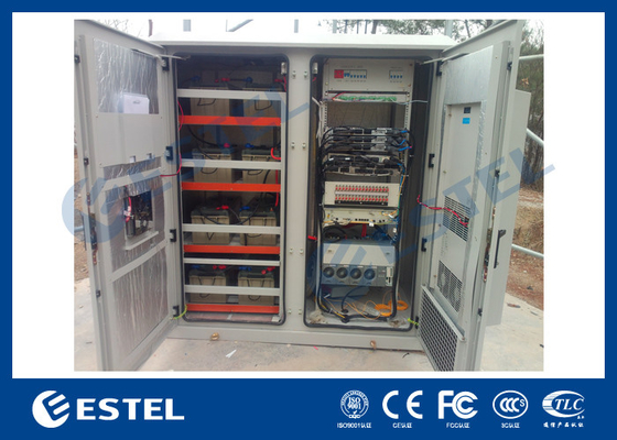 Cerco exterior integrado das telecomunicações com os dois compartimentos para o equipamento, bateria, estação base contra-roubo fornecedor