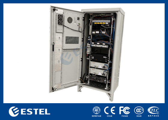 Sistema de alimentação 48VDC 300A 40U aço galvanizado impermeável gabinete de telecomunicações exterior fornecedor