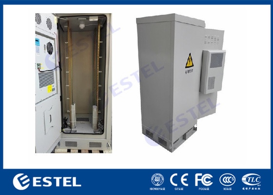 Condicionador de ar exterior do armário das telecomunicações da parede dobro que refrigera com sistema do retificador fornecedor
