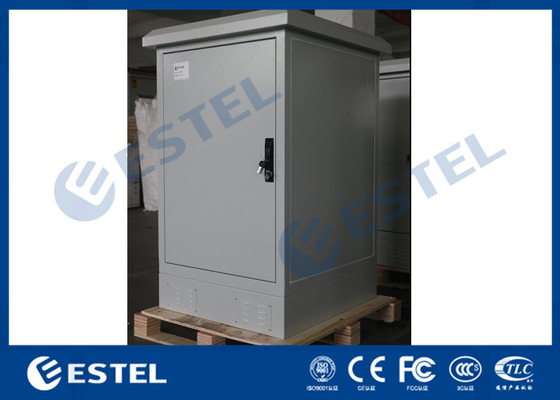 Armário exterior galvanizado IP55 das telecomunicações da única parede de aço com acesso traseiro dianteiro fornecedor