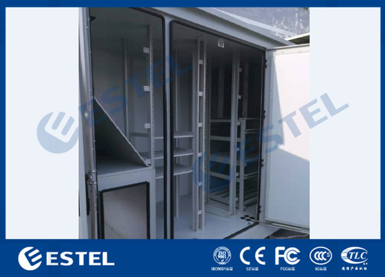 Baía três que submete refrigerar branco do condicionador de ar das portas da cor três do armário exterior da estação base das telecomunicações fornecedor