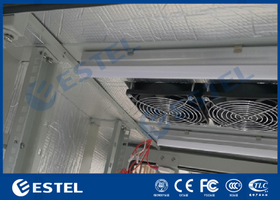 Sistema de refrigeração exterior de aço galvanizado do armário 500W das telecomunicações com dianteiro e traseiro acesso fornecedor