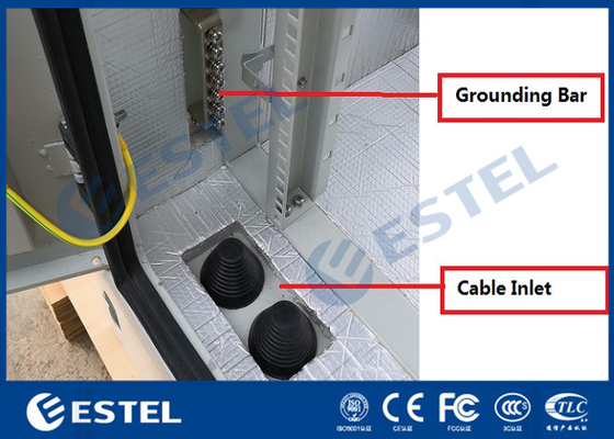 Sistema de refrigeração exterior de aço galvanizado do armário 500W das telecomunicações com dianteiro e traseiro acesso fornecedor
