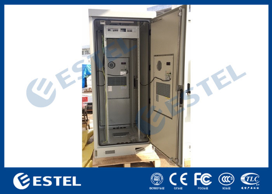 acesso exterior dobro de aço galvanizado 40U da parte traseira da parte dianteira do armário das telecomunicações da parede IP55 fornecedor