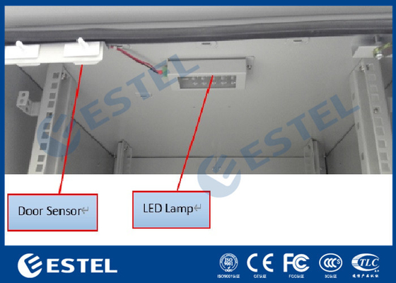 Armário exterior de aço galvanizado das telecomunicações do controle de temperatura tamanho pequeno que inclui 19&quot; cremalheira de equipamento fornecedor