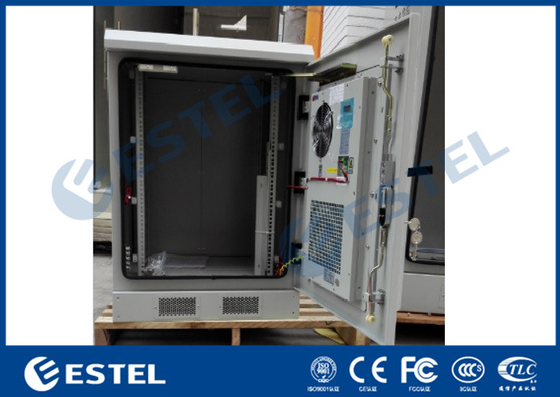 Permutador de calor que refrigera o armário exterior de aço galvanizado das telecomunicações que inclui 19&quot; cremalheira de equipamento fornecedor