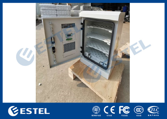 Armário exterior galvanizado integrado das telecomunicações da parede dobro de aço que inclui quatro bandejas do equipamento fornecedor