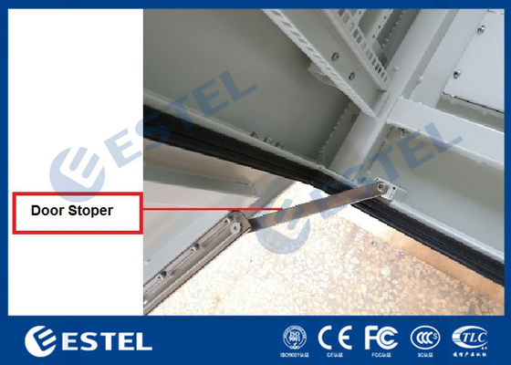 Parede dobro armário exterior de aço galvanizado das telecomunicações com os quatro ventiladores de refrigeração fornecedor