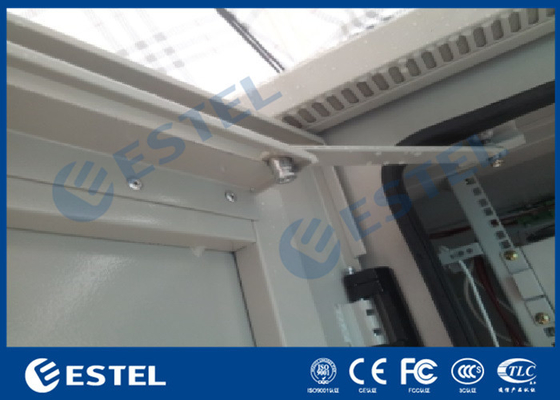 Condicionador de ar da parede do dobro do material à prova de fogo que refrigera o armário exterior de aço galvanizado das telecomunicações fornecedor